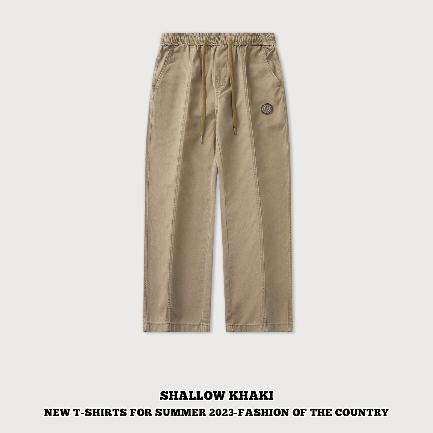 Offset Printing Straight Leg Pants