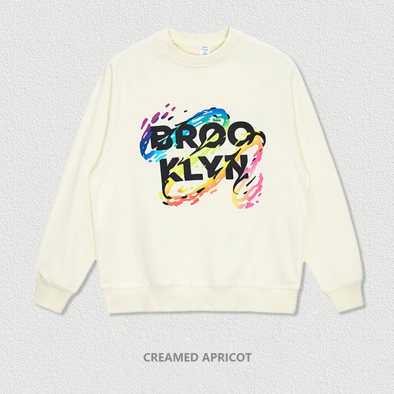 Crew Print French Terry Sweatshirt