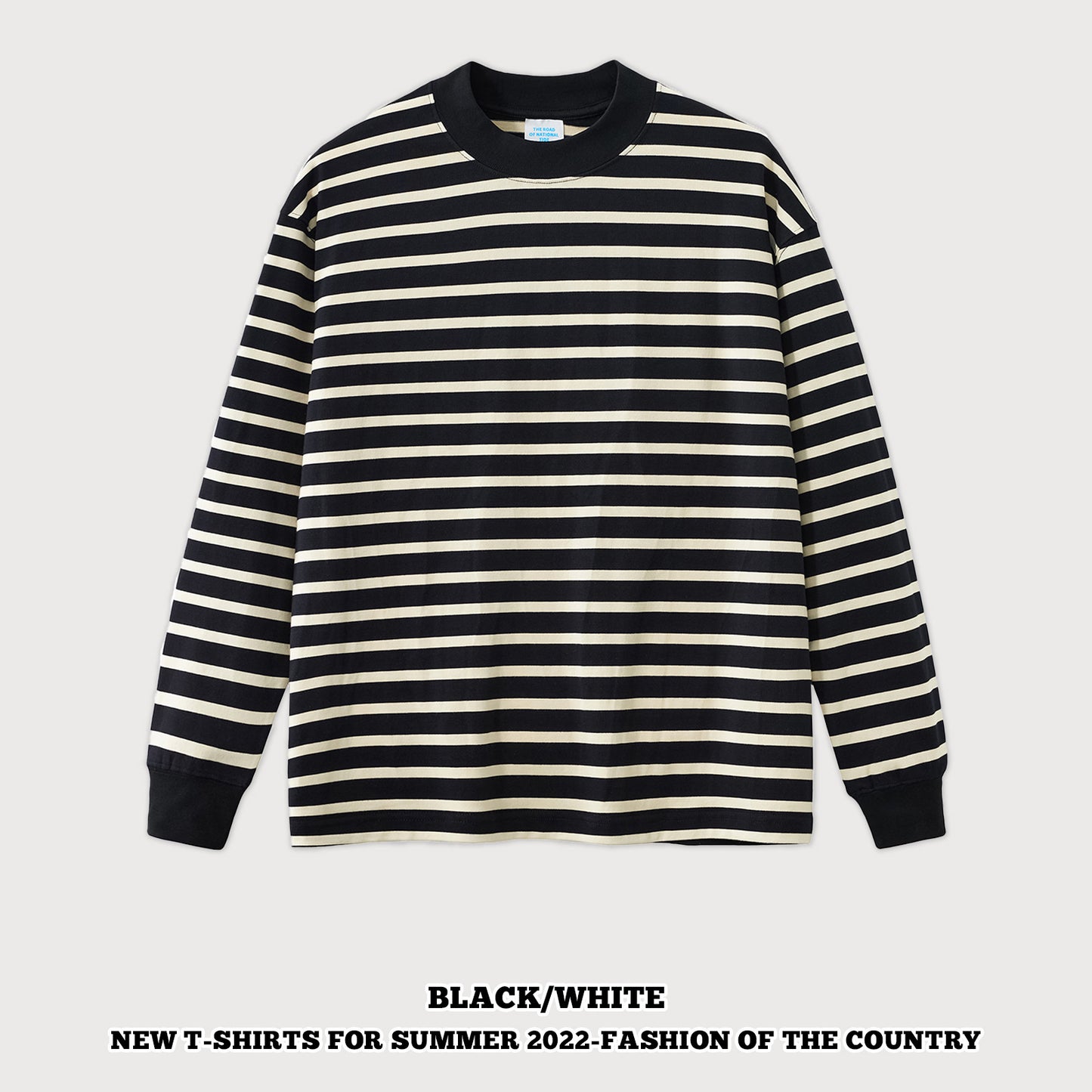 Striped Long Sleeve Couple Tee