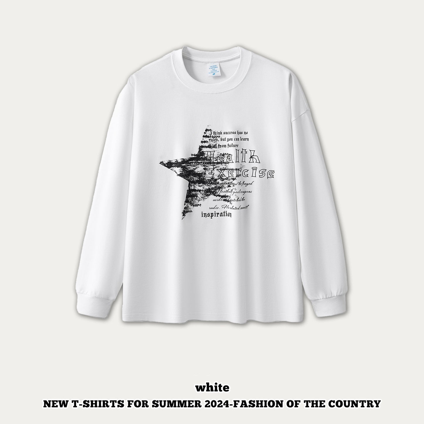 Star Print Long Sleeve Tee