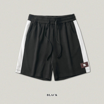 Colorblock Waffle Knit Shorts