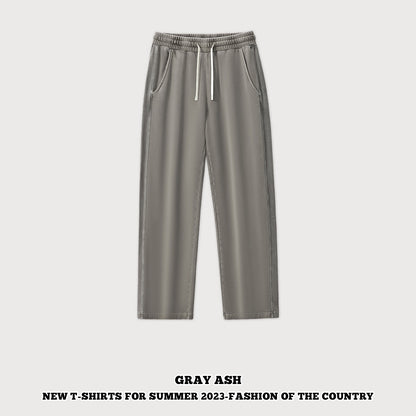 Washed French Terry Patchwork Pants