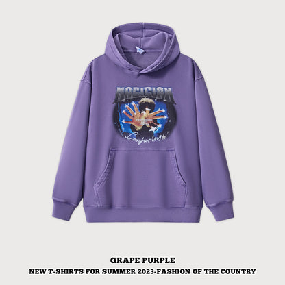 Retro Digital Print Hoodie