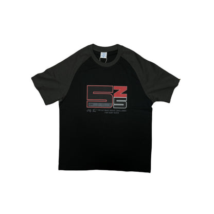 Printed Letter Raglan Short Sleeve Tee