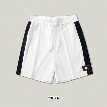Colorblock Waffle Knit Shorts