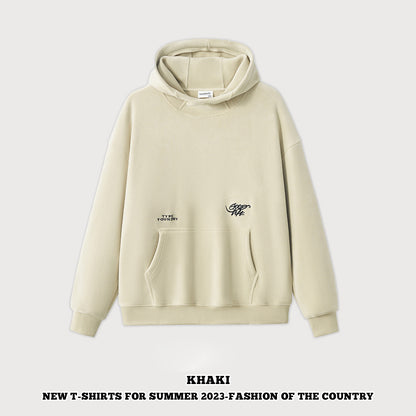 High Collar Fleece Hoodie