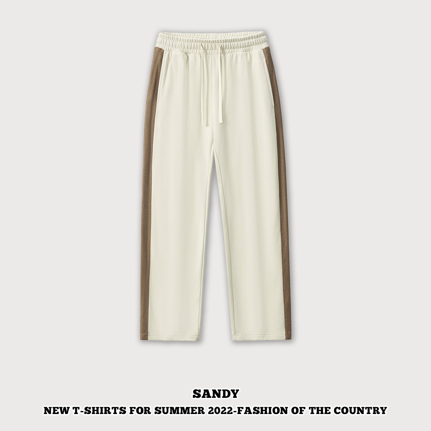 French Terry Patchwork Pants