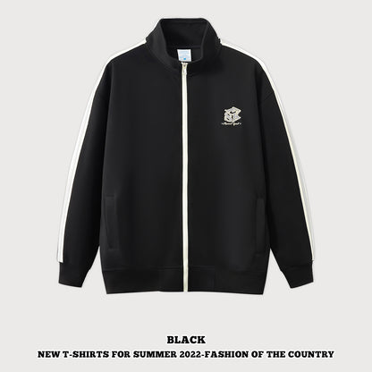 Stand Collar Full-Zip Coat