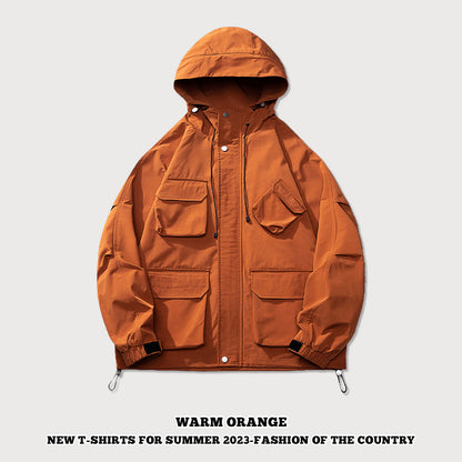 Multi-Pocket Outdoor Windbreaker
