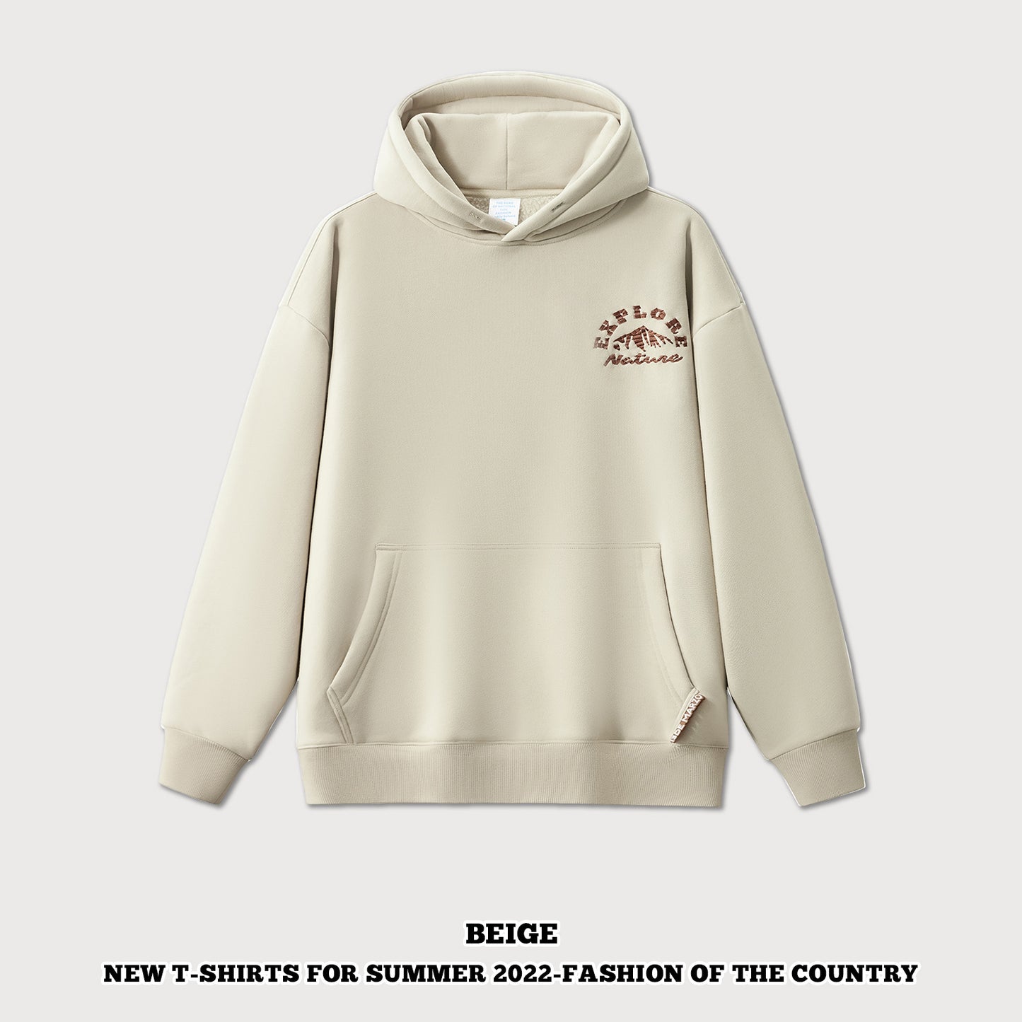 Embroidered Fleece Hoodie