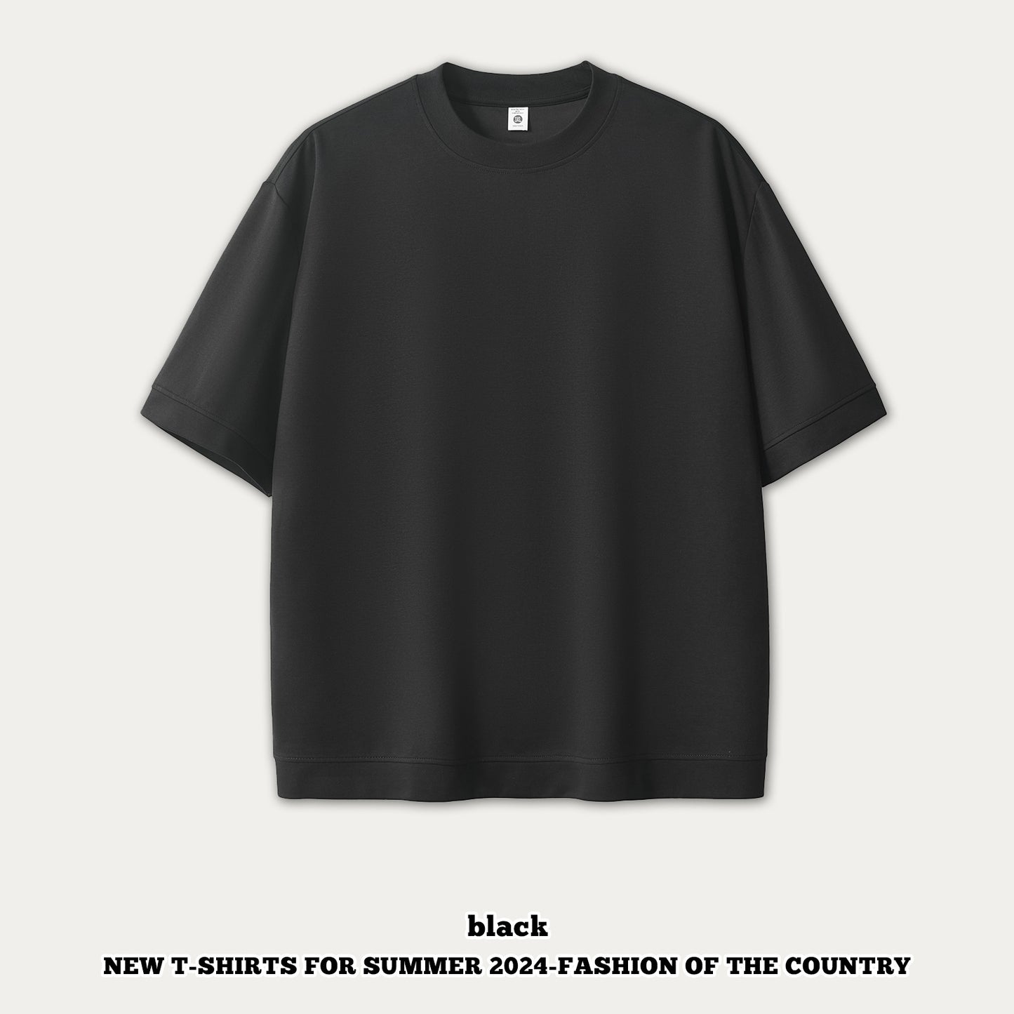 Ice Silk Short Sleeve Oversized Tee