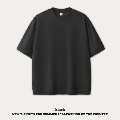 Ice Silk Short Sleeve Oversized Tee