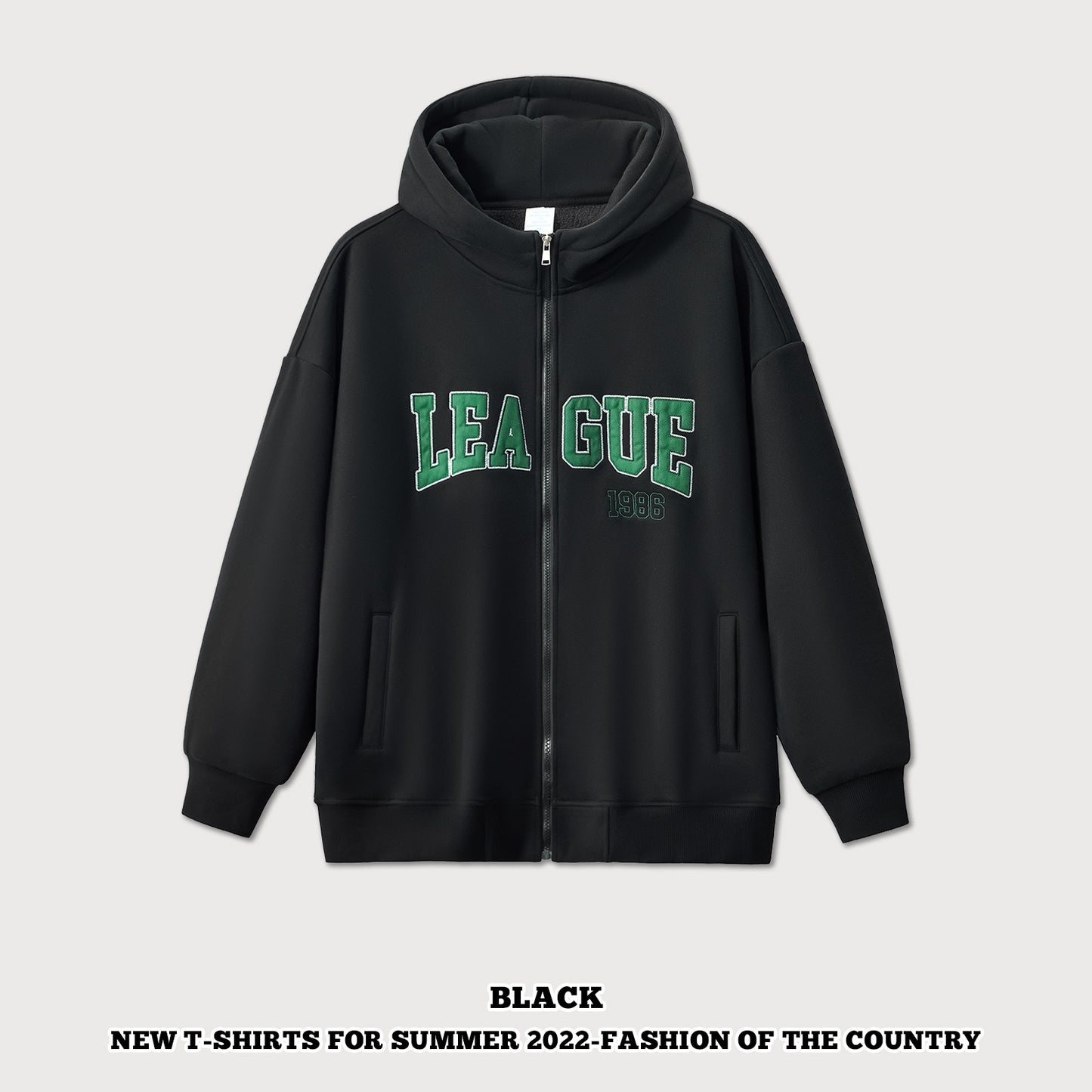 Full-Zip Fleece Hoodie