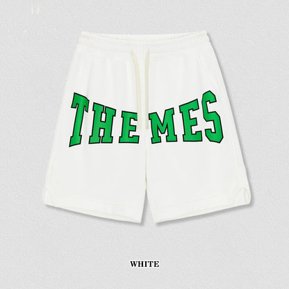 Letter Printed Casual Shorts