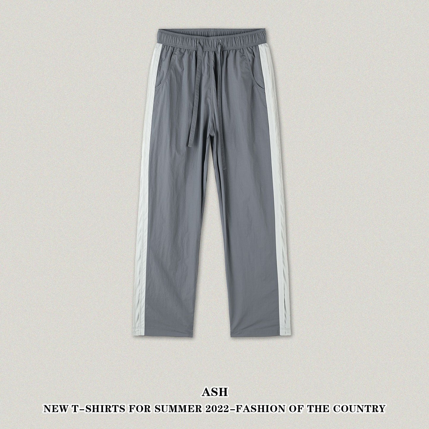 Lightweight Colorblock Wide Leg Pants