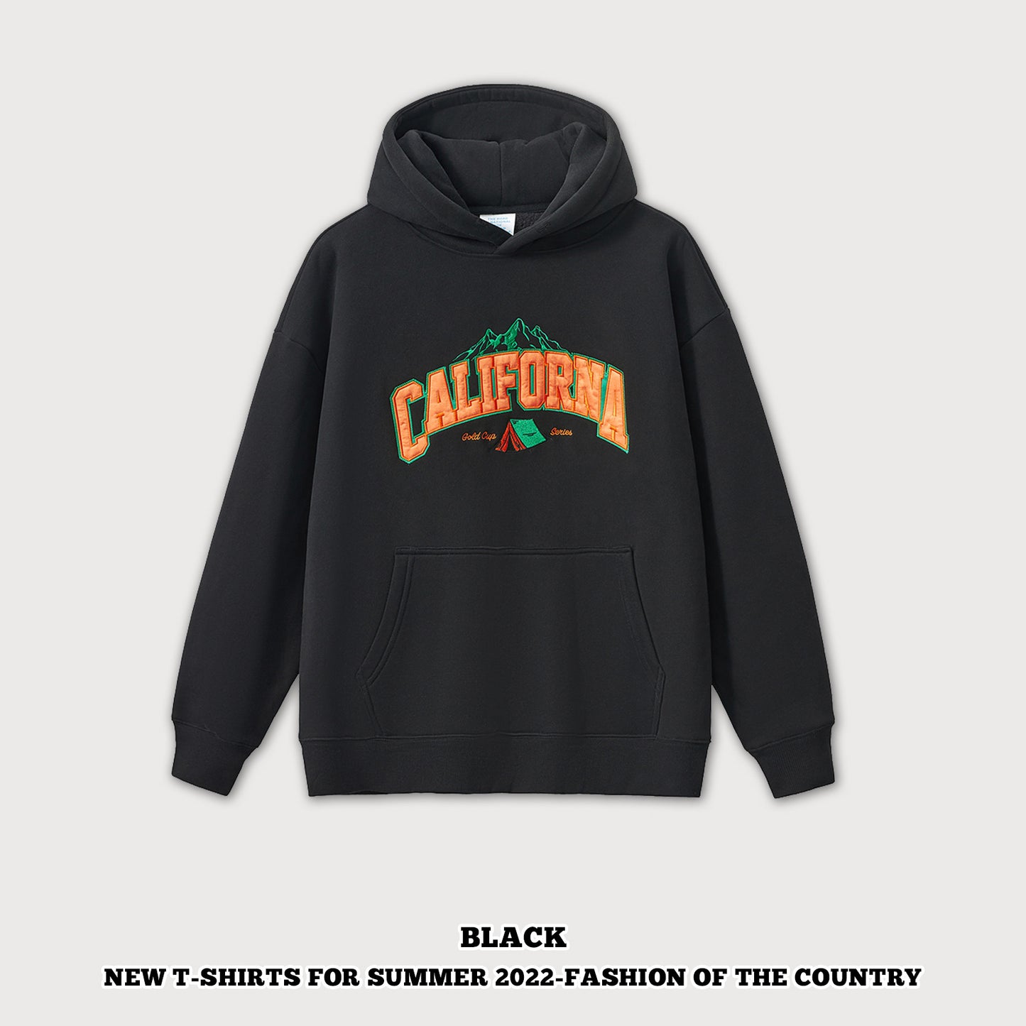 Print Fleece Hoodie