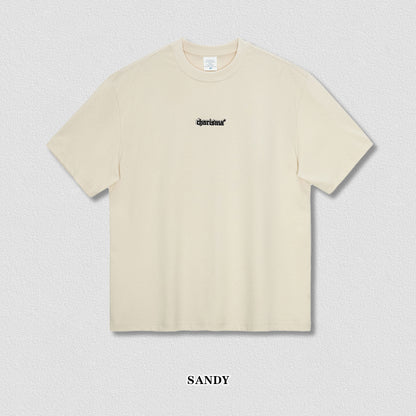 Embroidered Letter Short Sleeve Tee