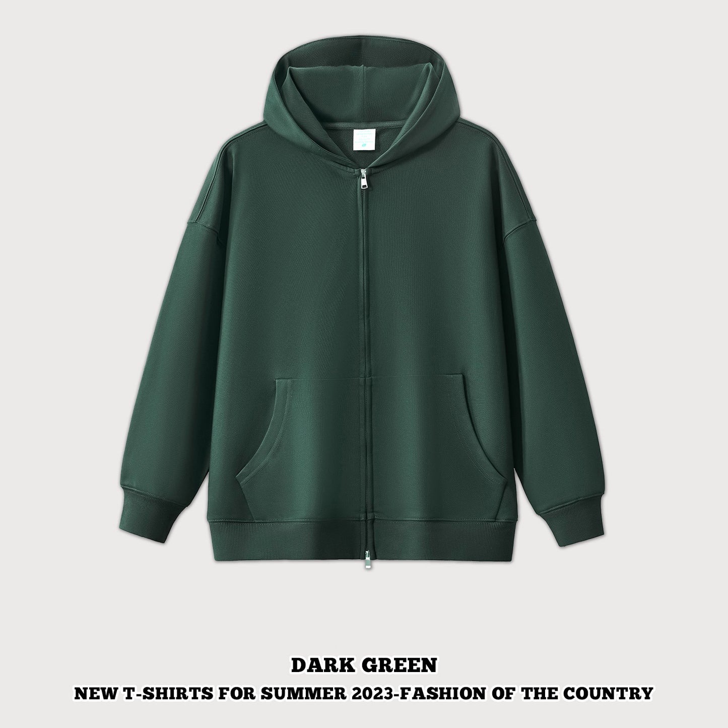 Oversized Full-Zip Hoodie