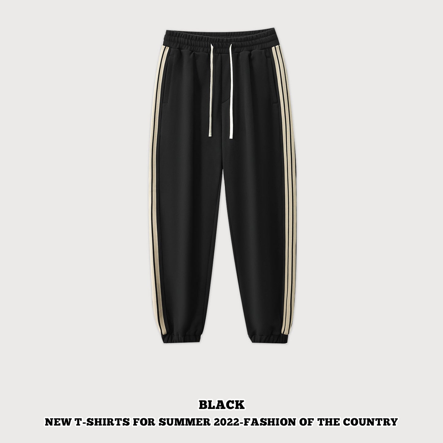 Three-Stripes Oversized Hoodie& Sweatpants Set