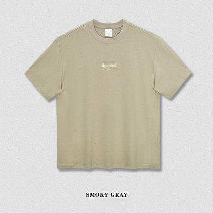 Embroidered Letter Short Sleeve Tee