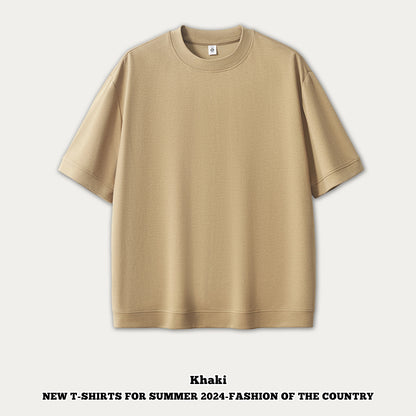 Ice Silk Short Sleeve Oversized Tee