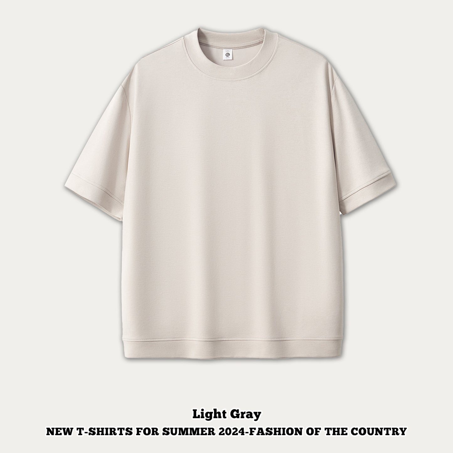 Ice Silk Short Sleeve Oversized Tee