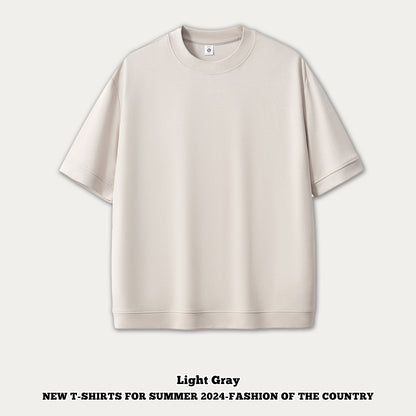 Ice Silk Short Sleeve Oversized Tee