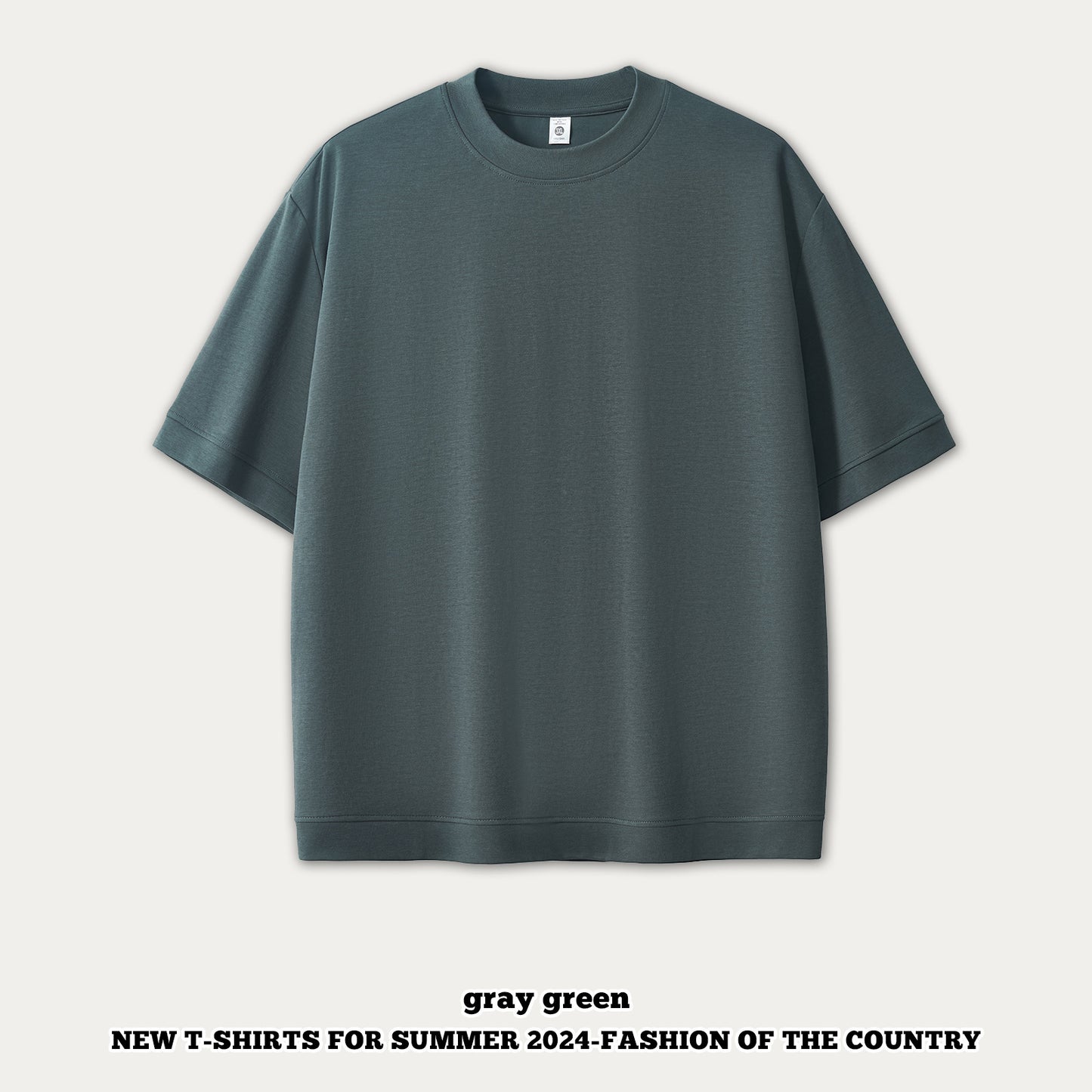 Ice Silk Short Sleeve Oversized Tee