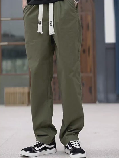 Wash Straight Leg Pants