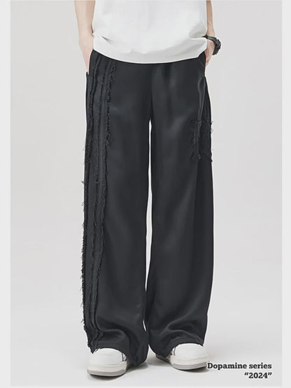 Embroidered Wide Leg Pants