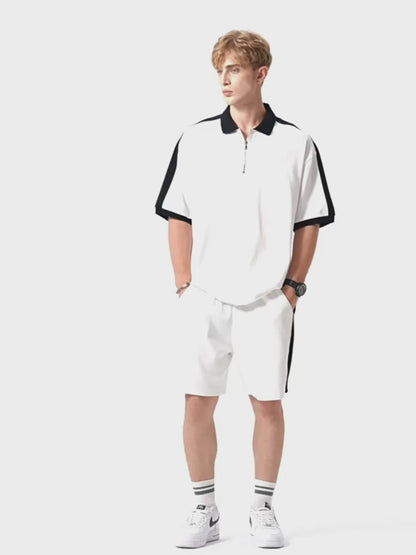Half Zipper Polo Shirt