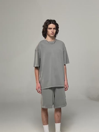 Wash Ripped Sweat Shorts
