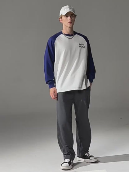 Loose Drape Straight Leg Long Pants