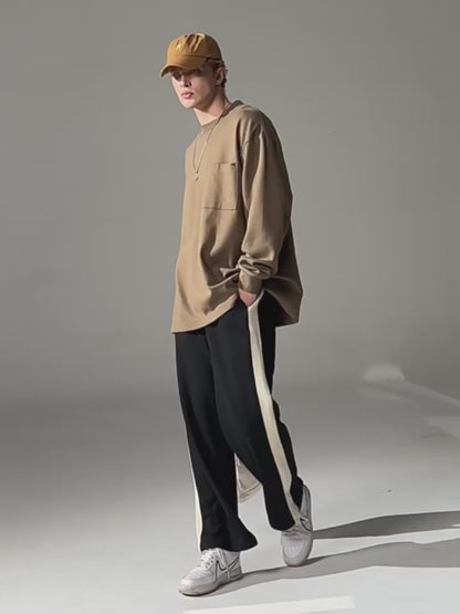 French Terry Patchwork Pants